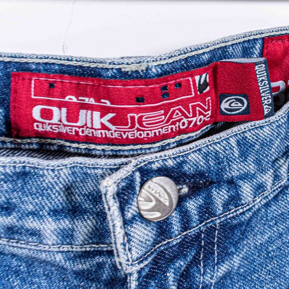 Quiksilver Jeans QuikJean Relaxed Straight Surf Skate 32 x 30 Y2K Baggy - Picture 4 of 12